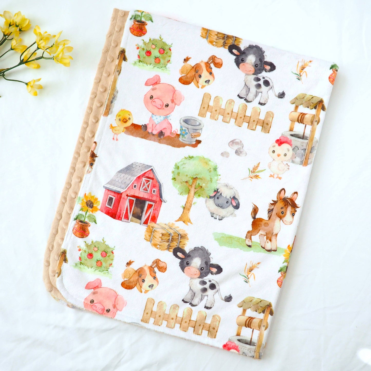 Farm Minky Blanket