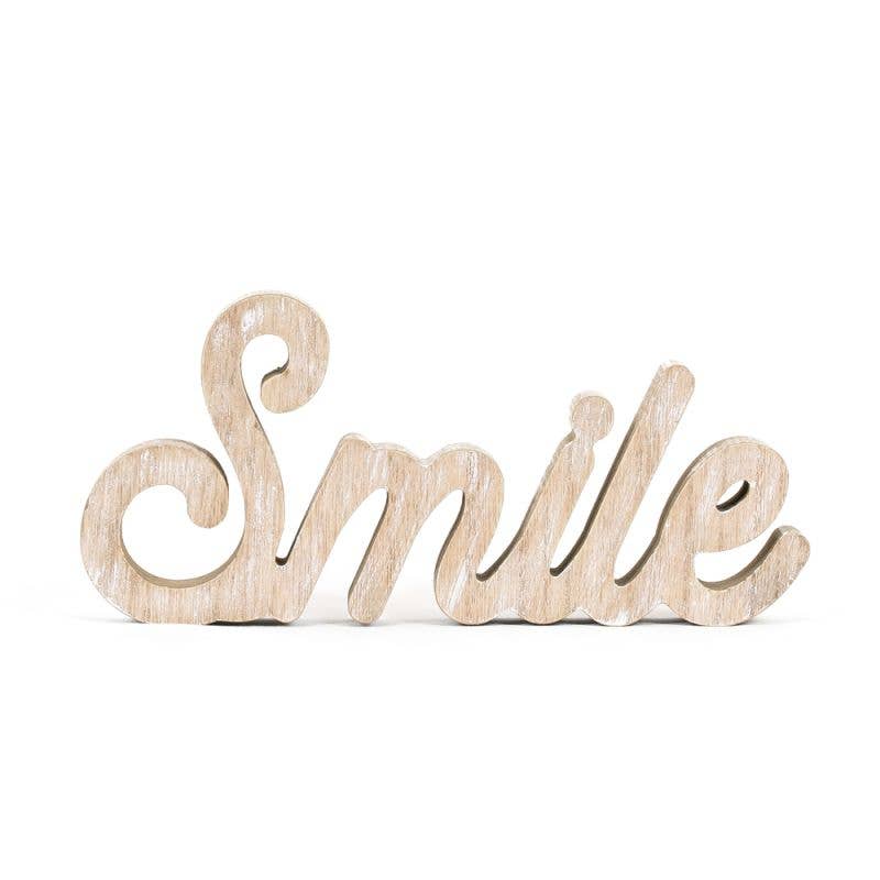 Smile Wood Cutout