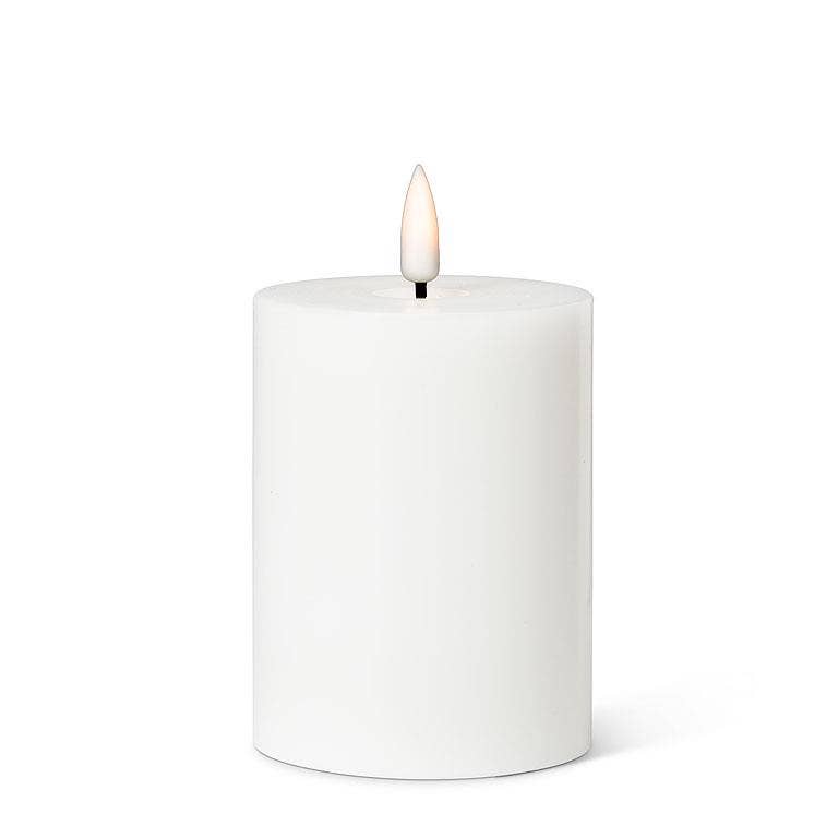 White LED Pillar Candle