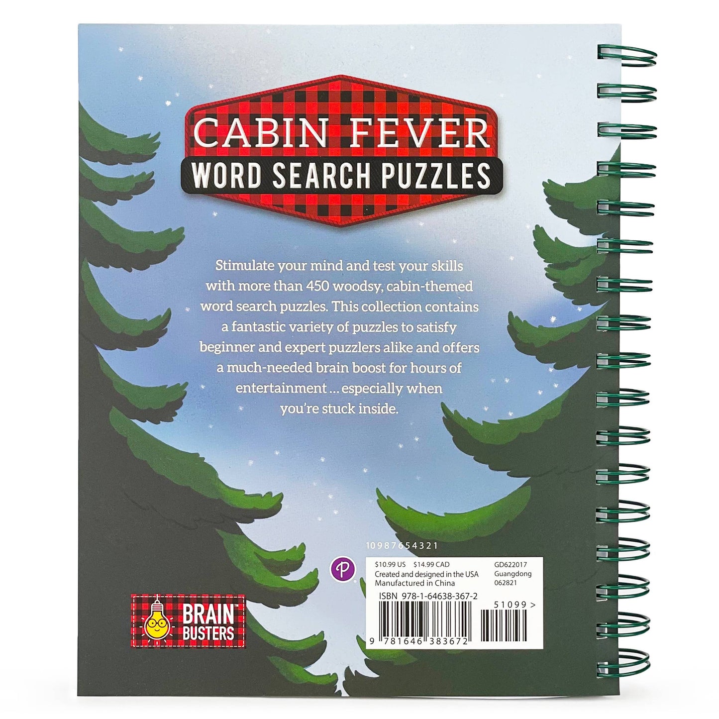 Cabin Fever Nature Word Search Puzzles Book