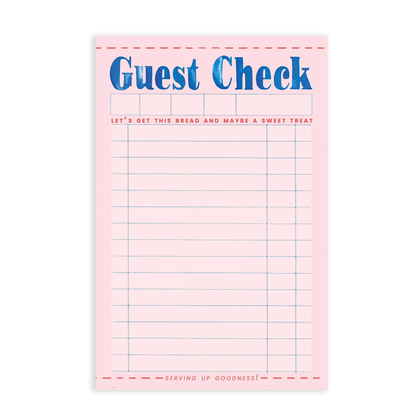 Guest Check Notepad
