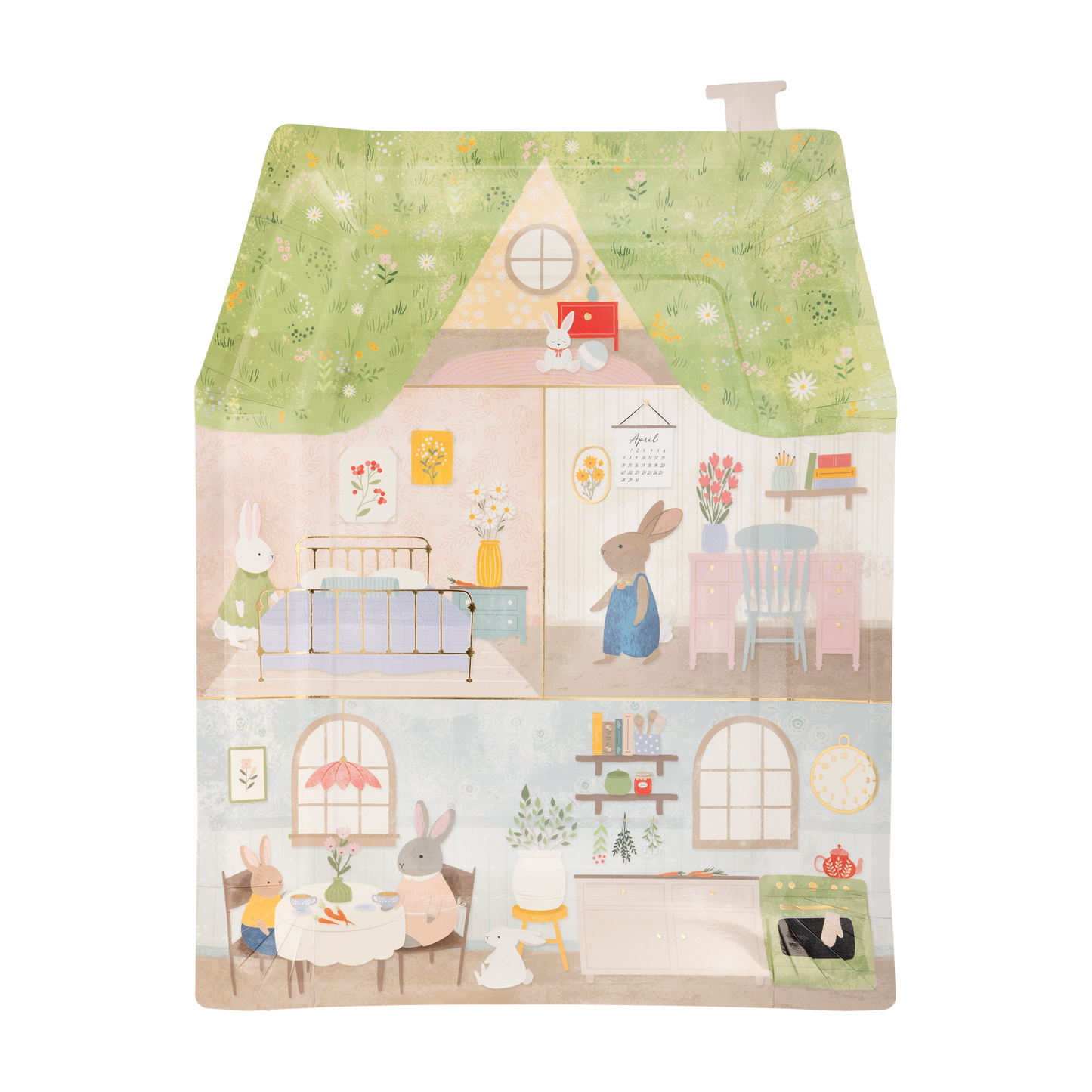 Bunny Cottage Plates