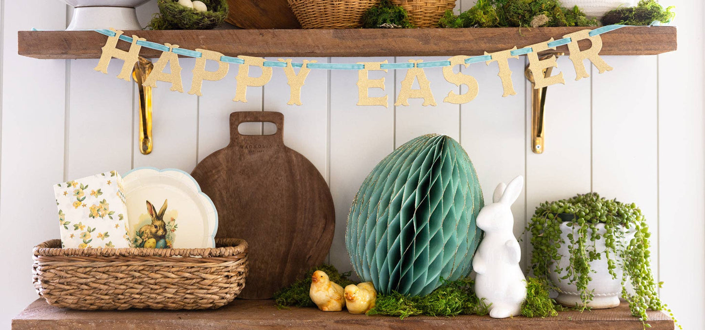 Happy Easter Glitter Banner