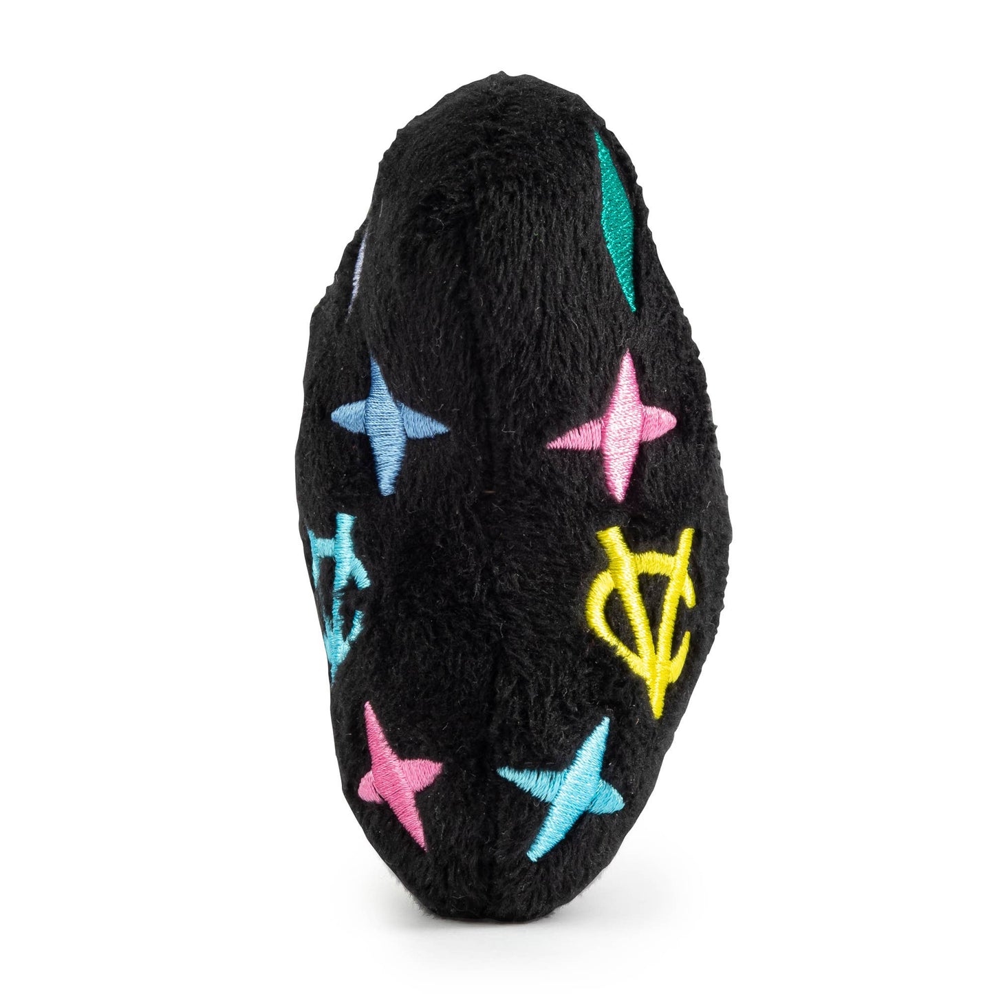 Black Chewy Vuiton Bone Dog Toy