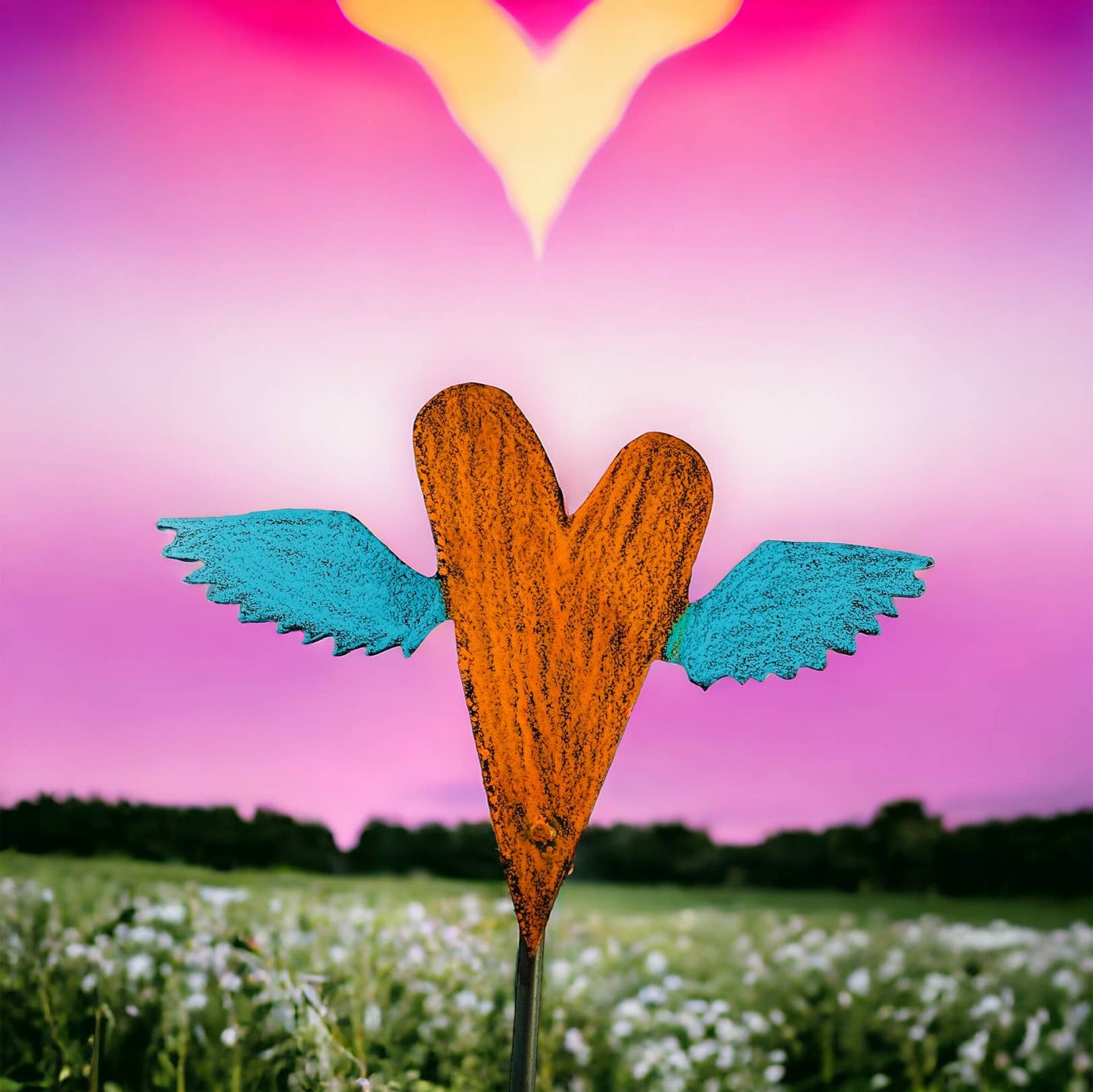 Winged Heart Stake