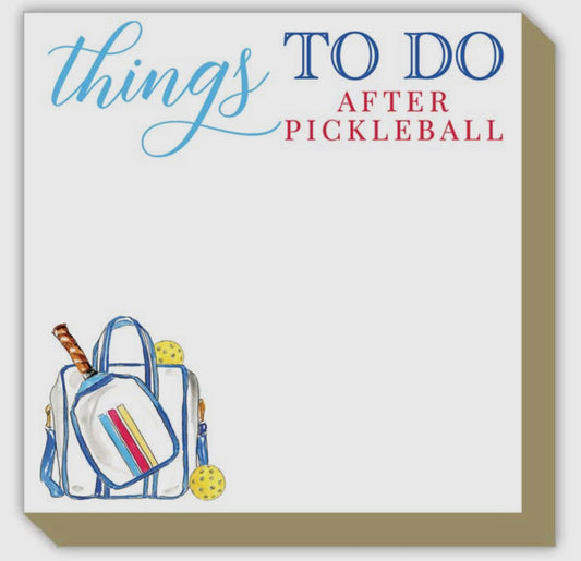 Paper things to do after Pickelball