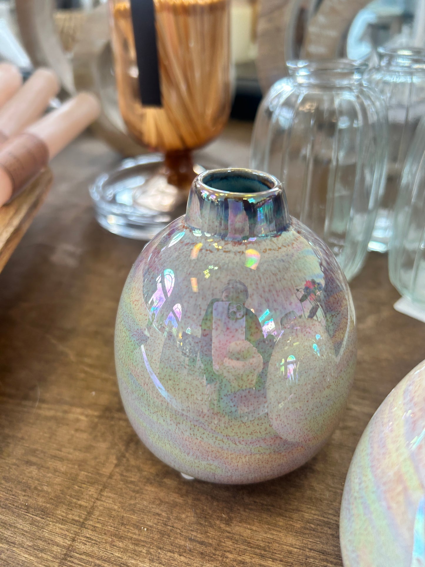 Pearlized Bud Vase