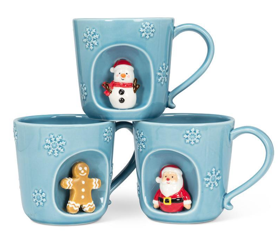 Snowflake Figure Mugs