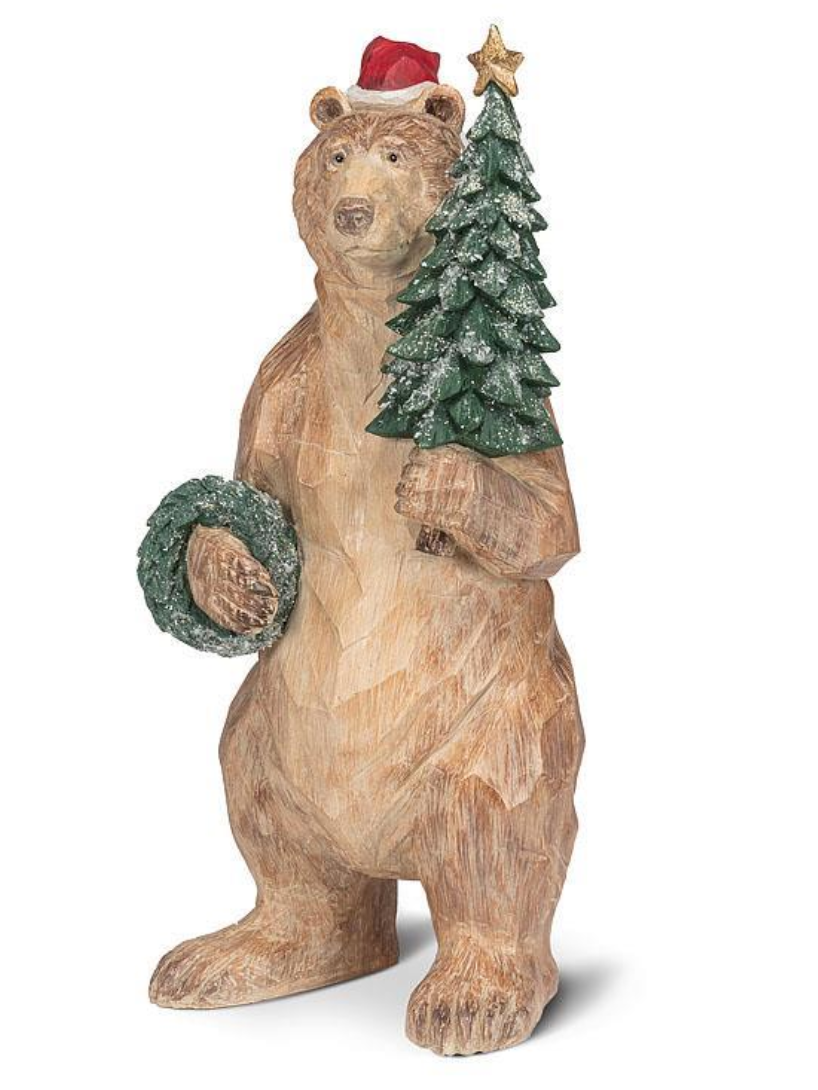 Standing Santa Bear