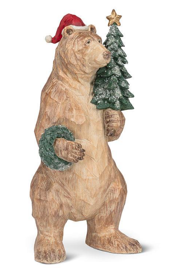 Standing Santa Bear