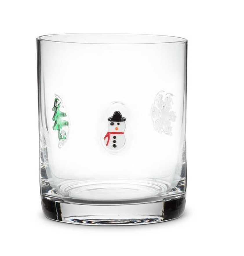 Holiday Icon Tumbler Glass