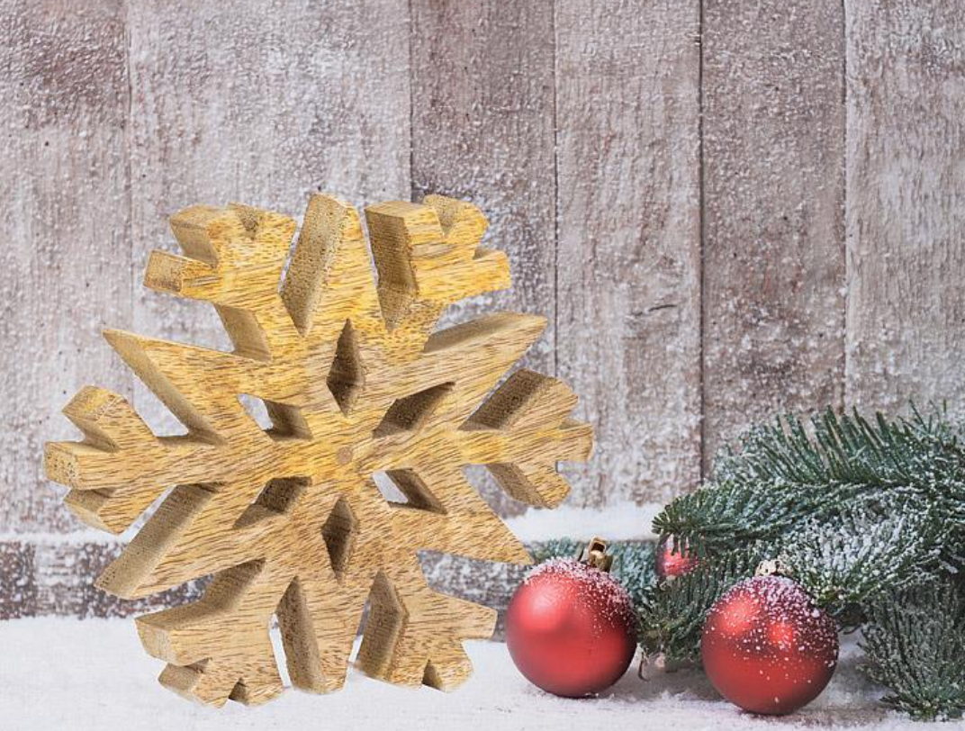Wood Snowflake Cutout