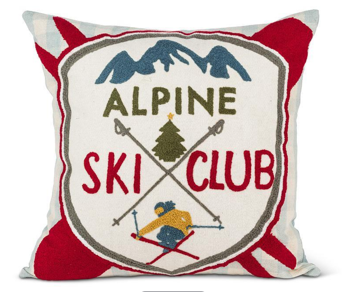 Ski Club Pillow