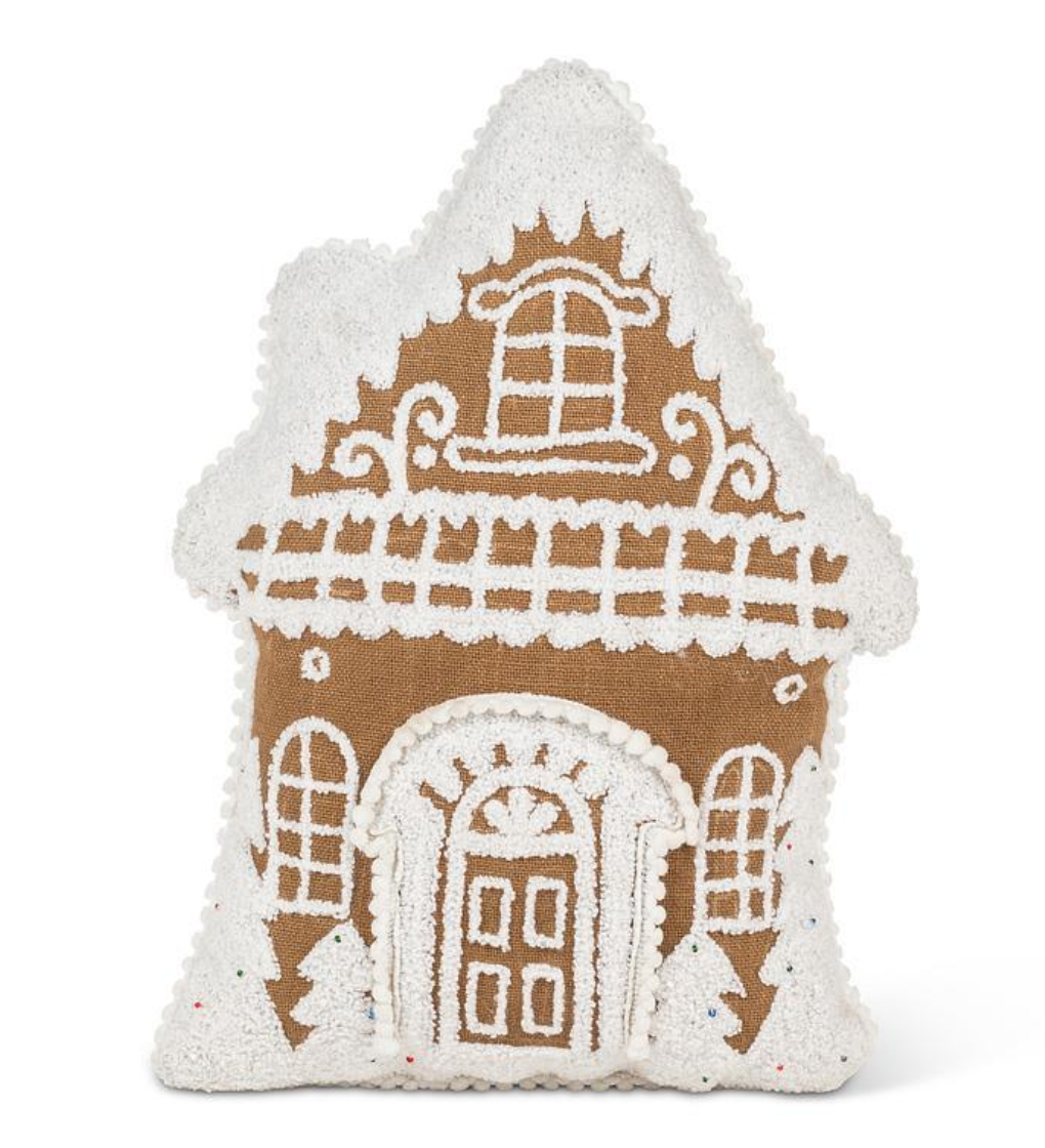 Gingerbread House Pillow