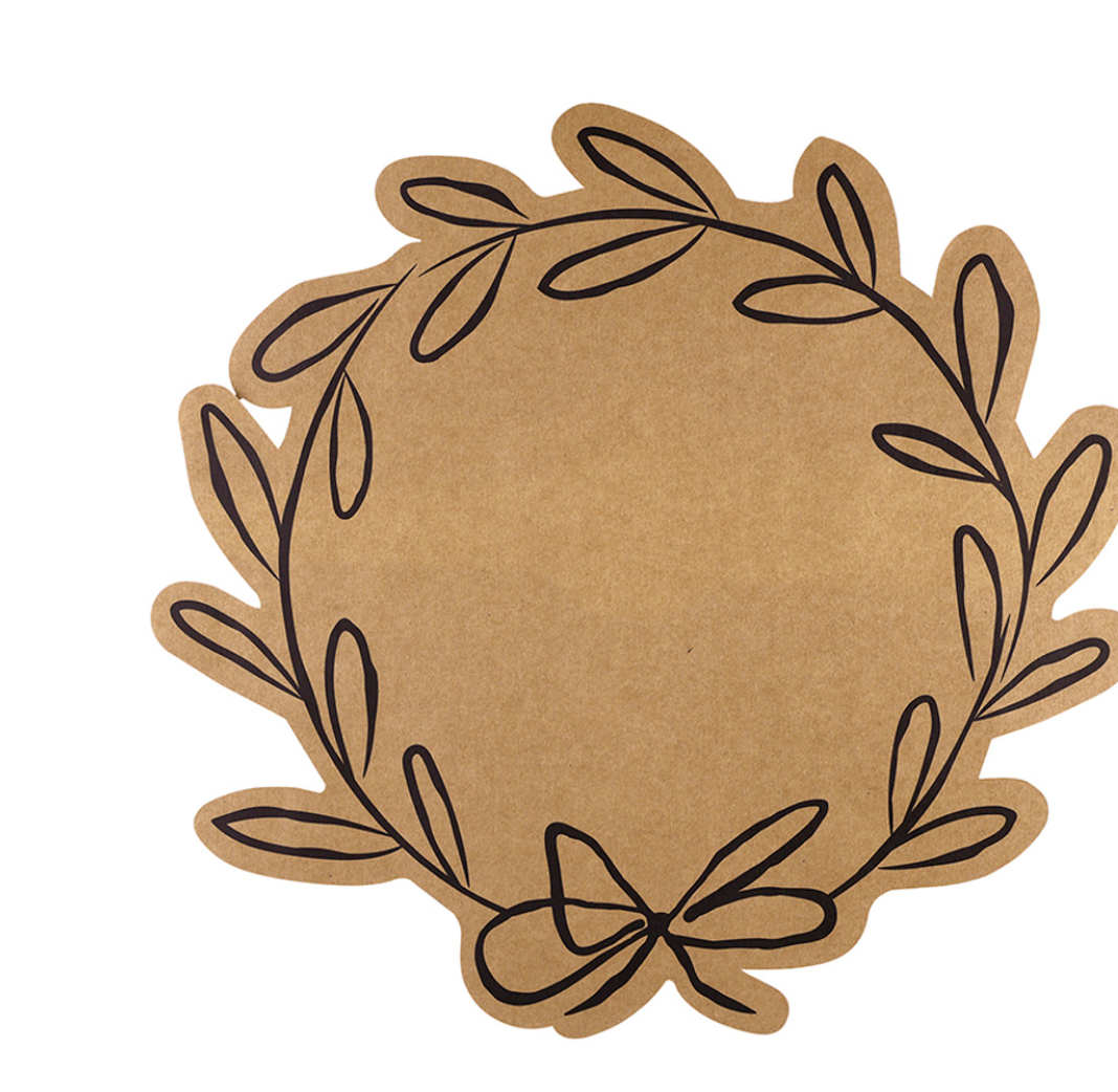 Wreath Paper Placemats
