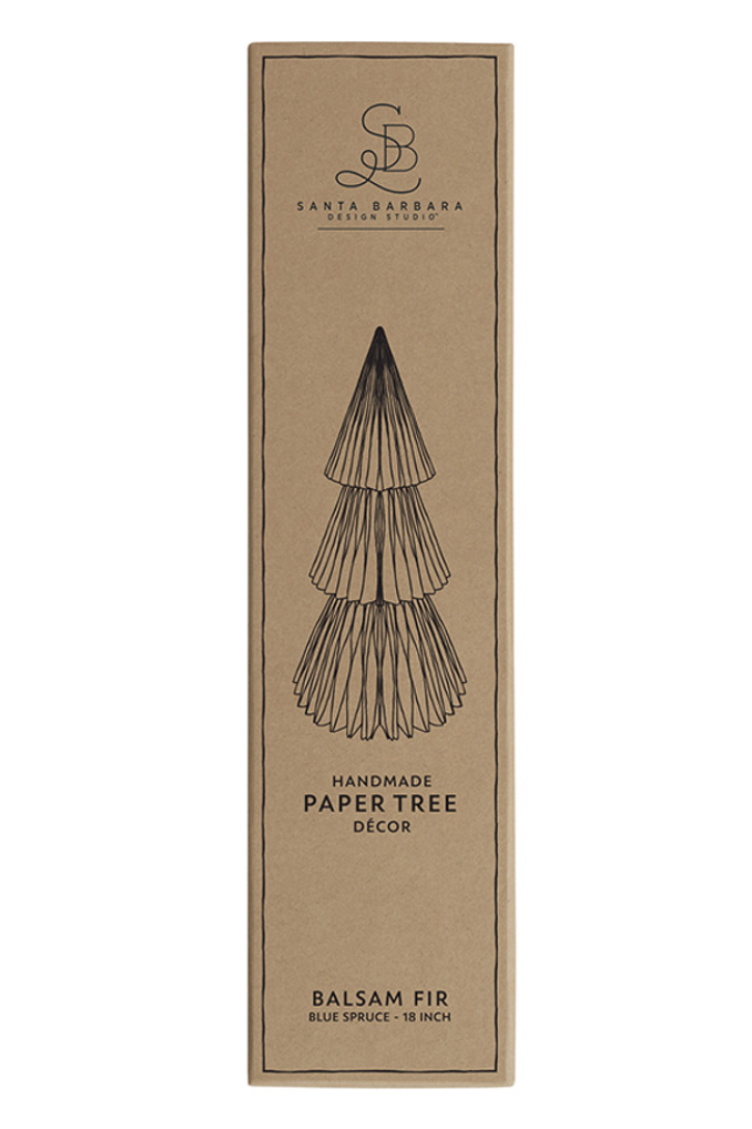 Balsam Blue Paper Tree 18"