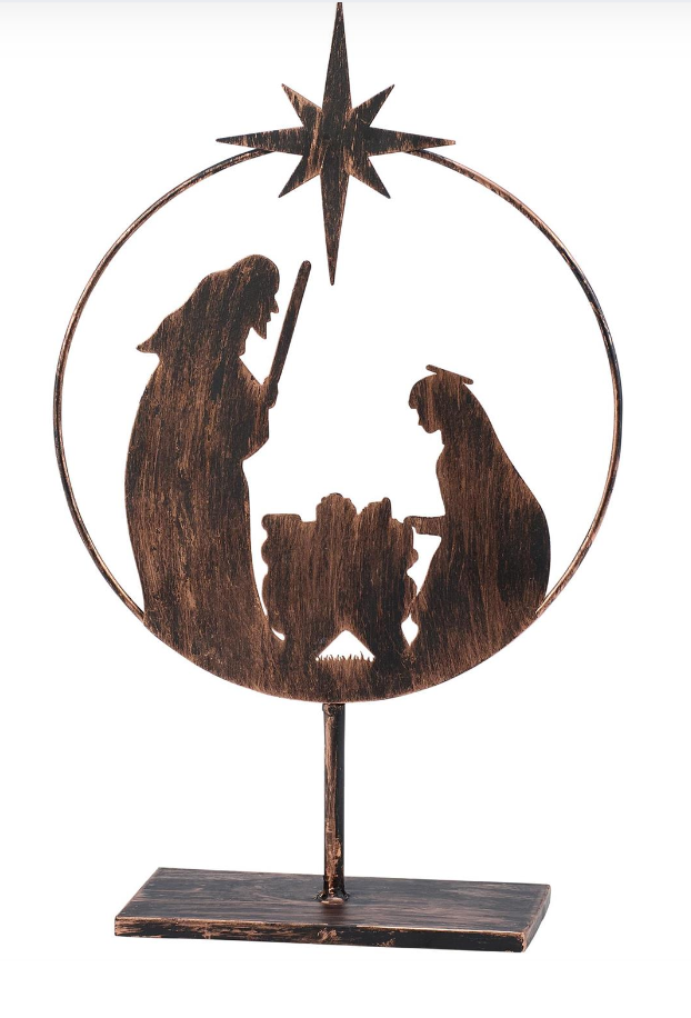 Round Nativity Sitter