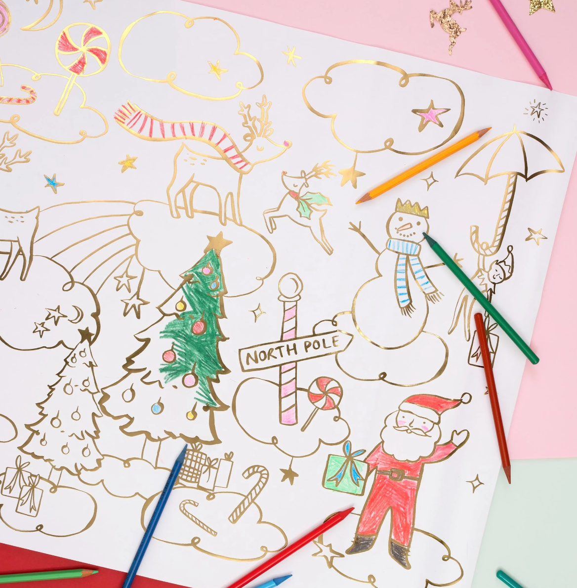 Christmas Coloring Posters