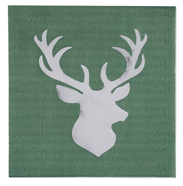 Green Deer Napkins