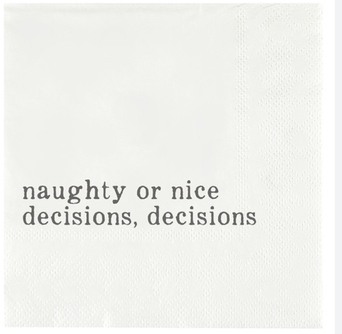Naughty Nice Napkins