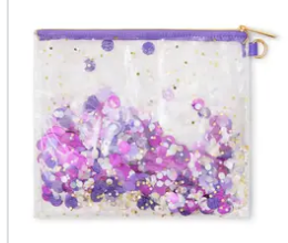 Everything Pouch with Glitter strap