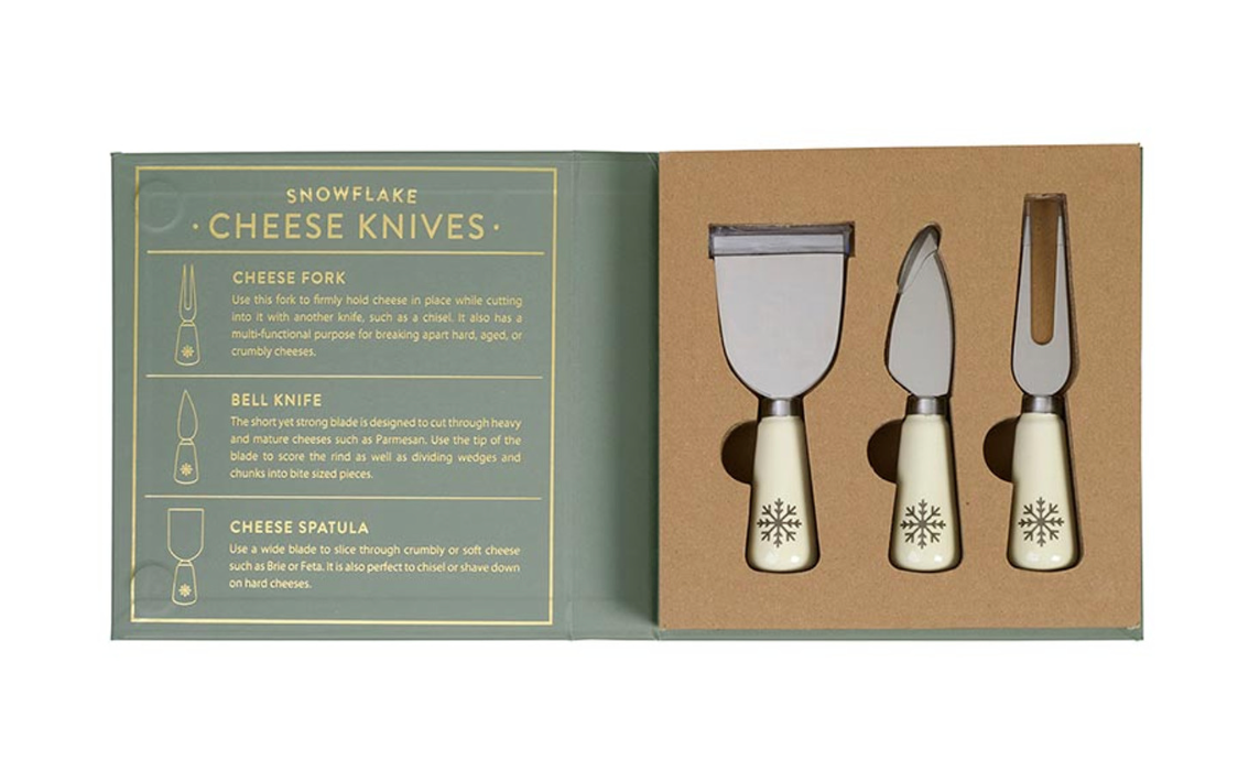 Snowflake Cheese Knives