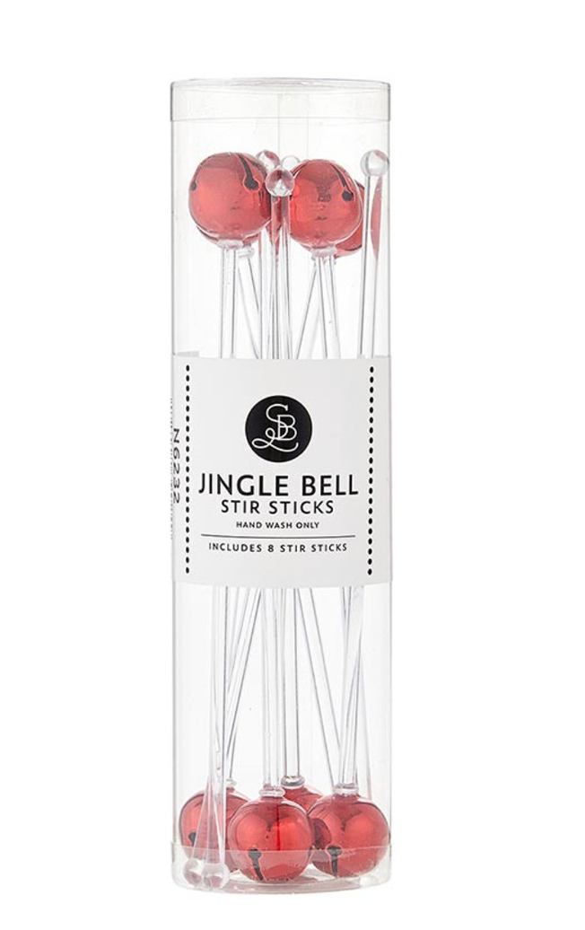 Red Jingle Bell Stir Sticks