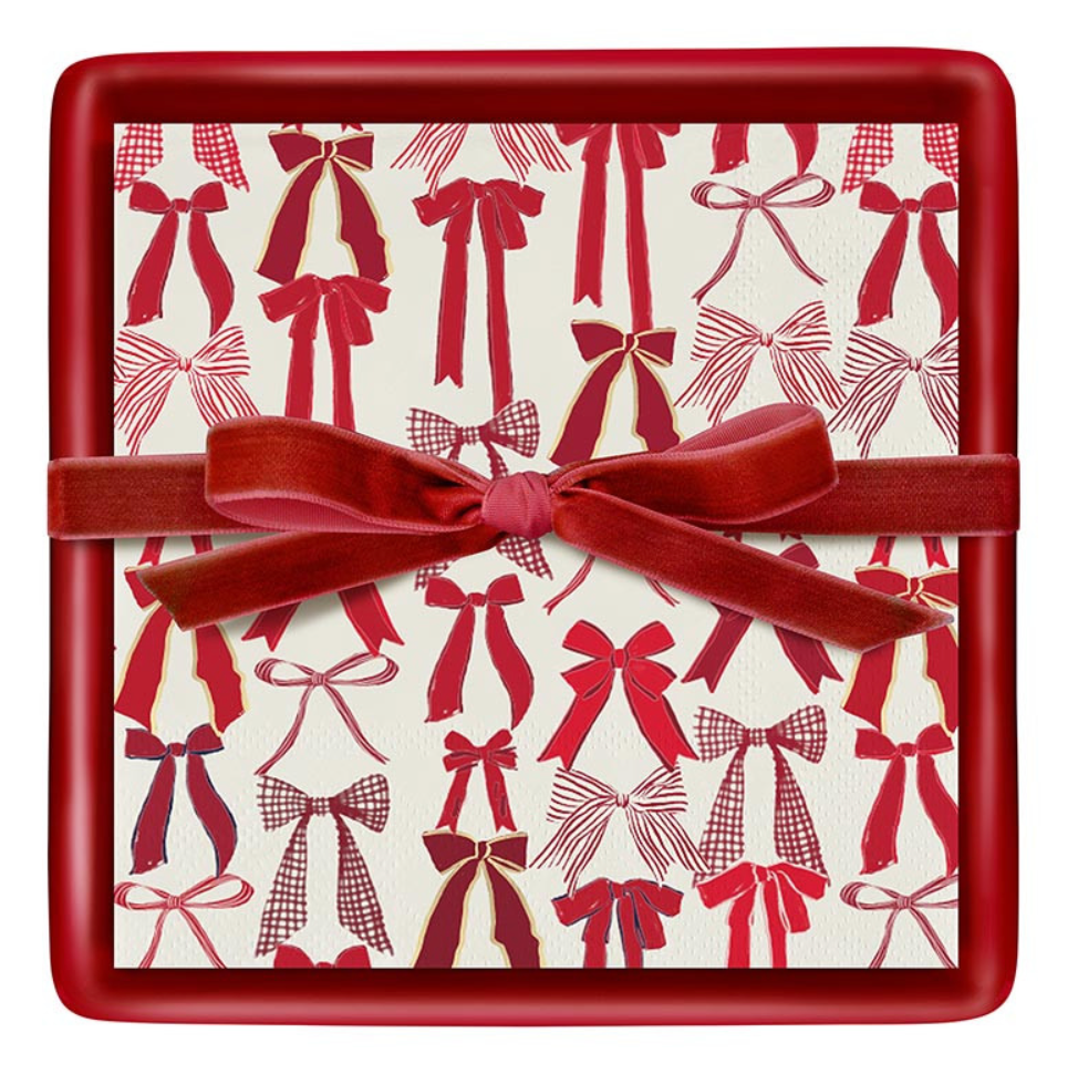 Ceramic Napkin Tray + Napkins