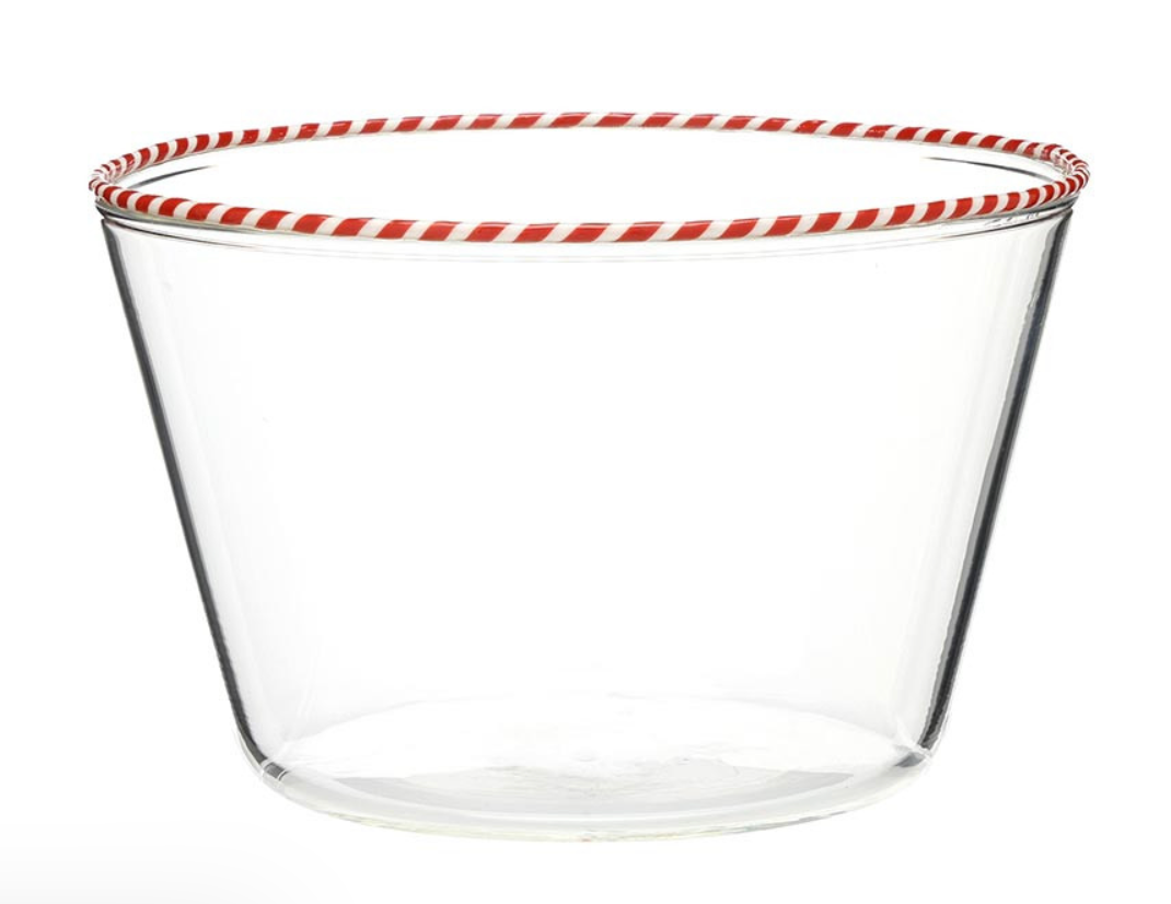 Peppermint Twist Bowl- Red