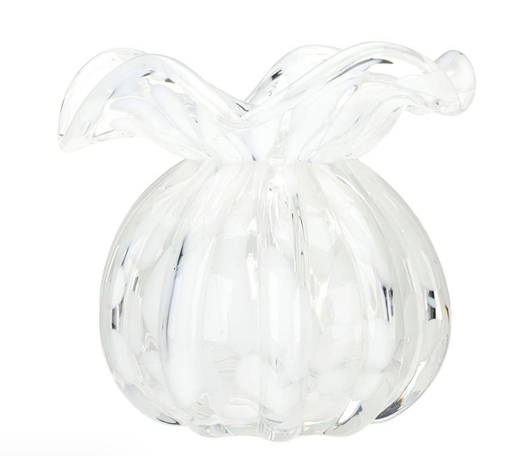 Ruffled Edge Bud Vase