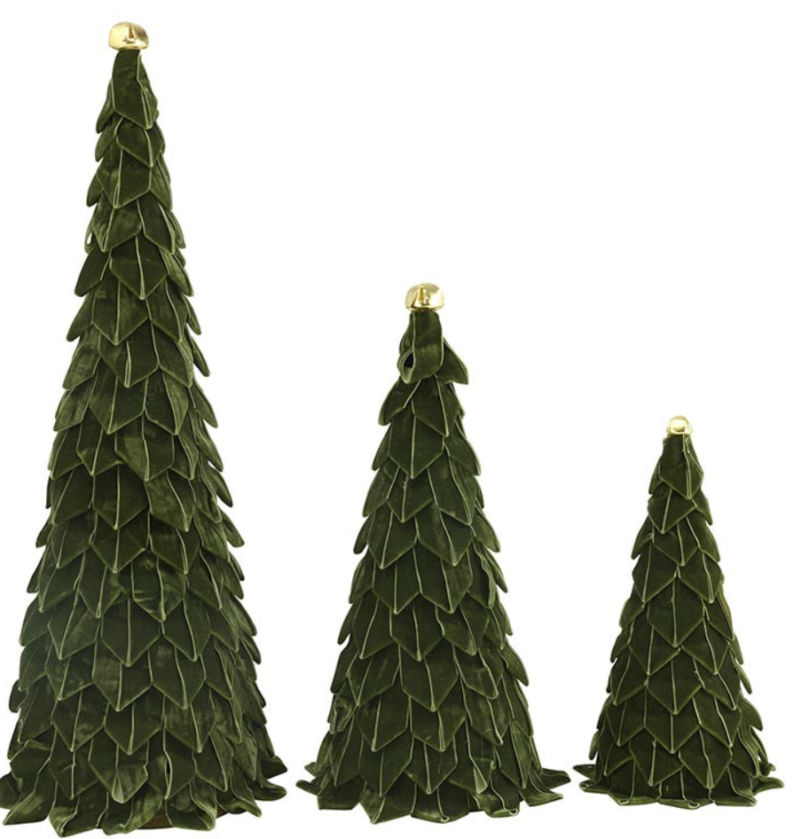 Jingle Bell Velvet Ribbon Trees