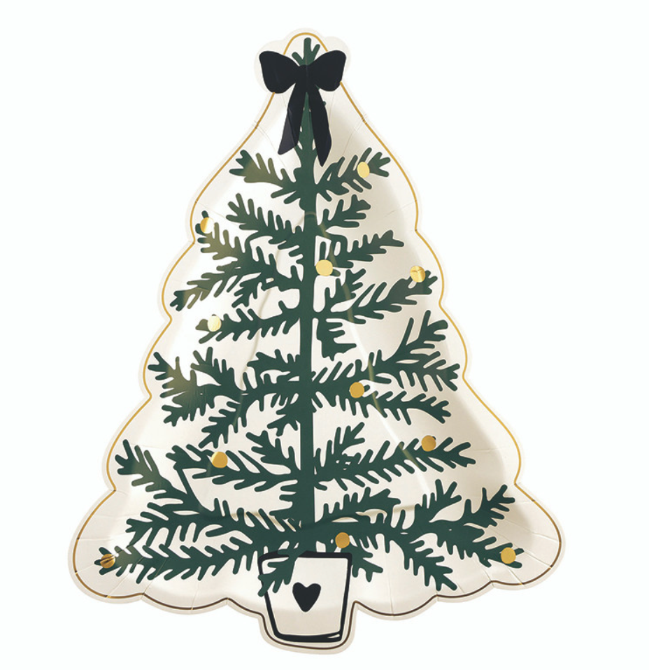 Die-Cut Tree Paper Plates