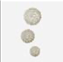 Silver curly ball – set of 3