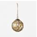 Gold leaves ball ornament