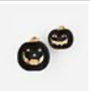 Black/Gold Pumpkin Bowl-set of 2