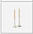 White Taper Candle Holder