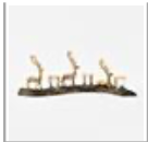 Reindeer Glass Votive Holder