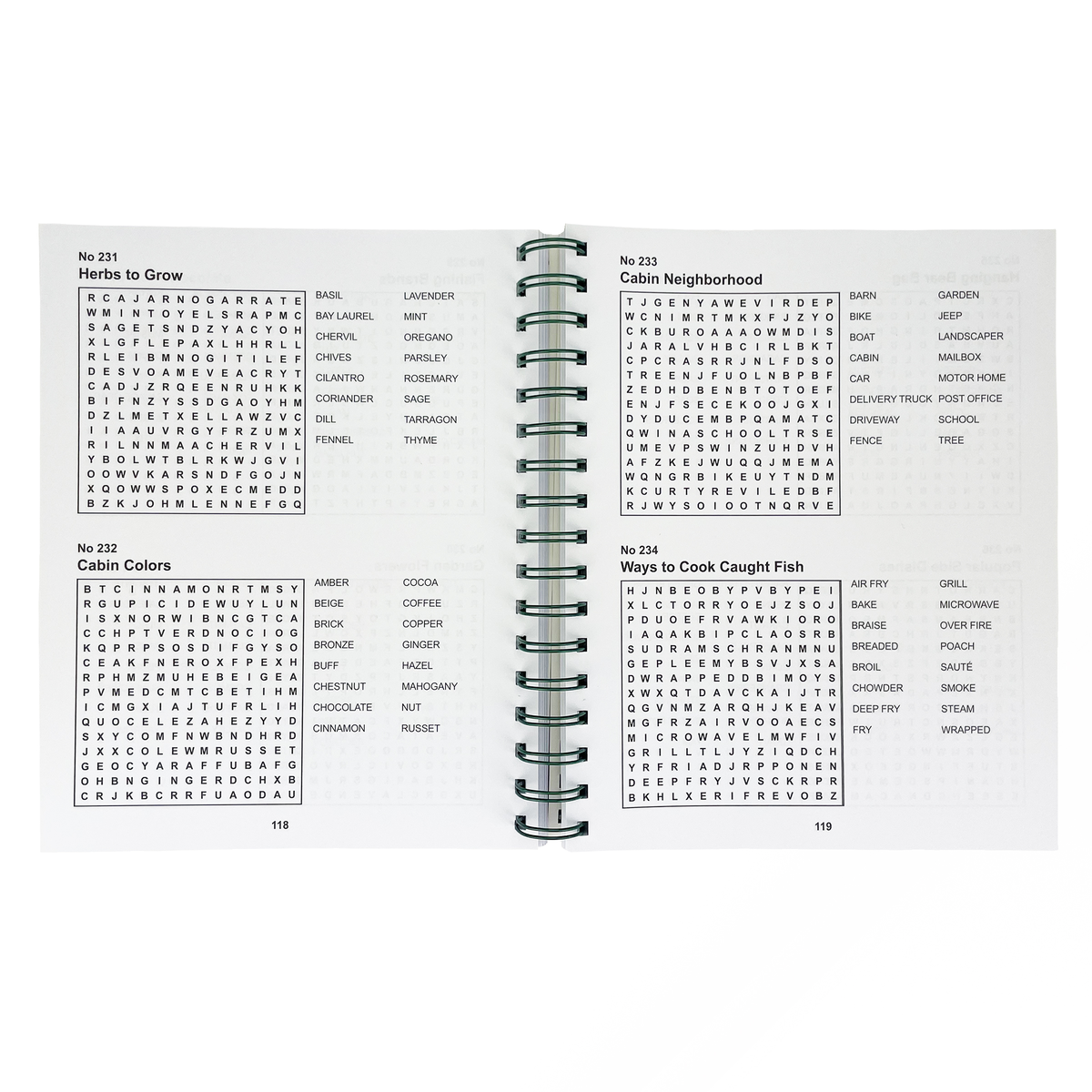 Cabin Fever Nature Word Search Puzzles Book