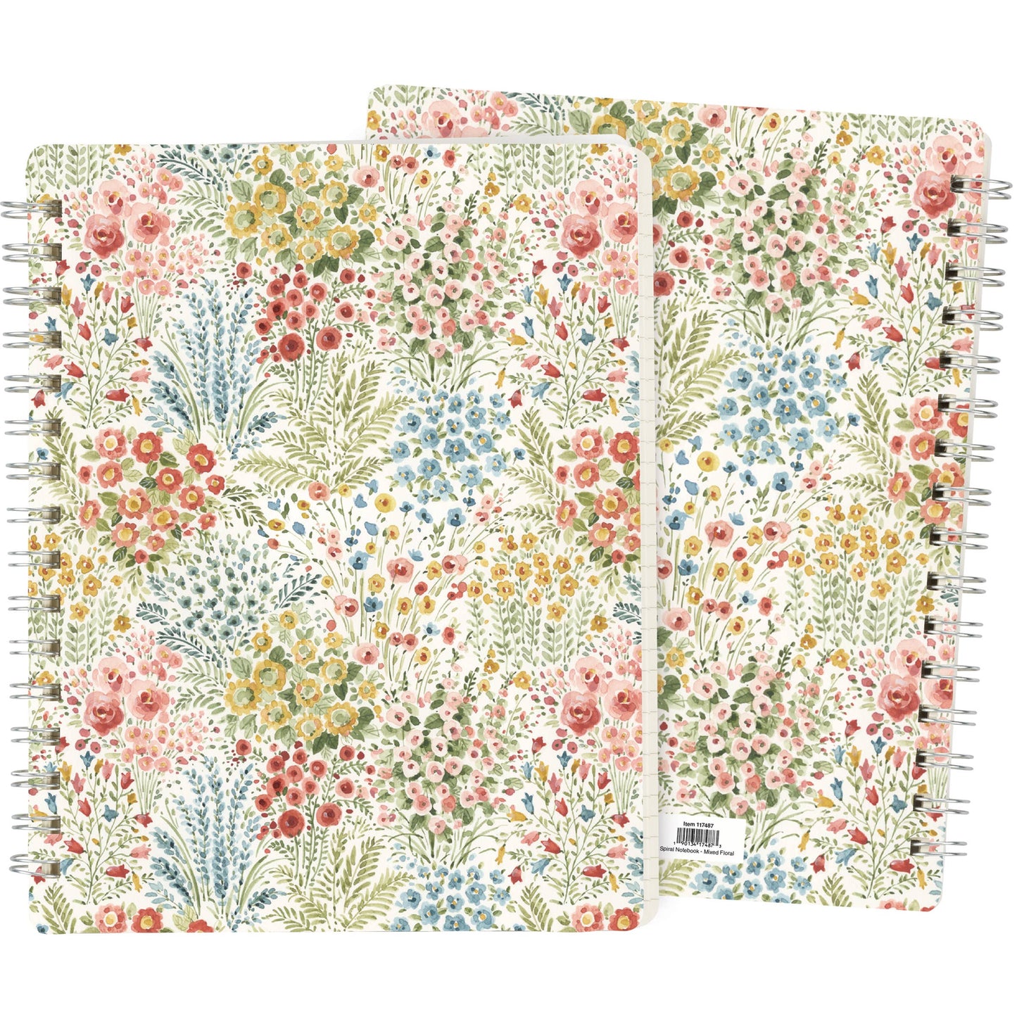 Mixed Floral Spiral Notebook