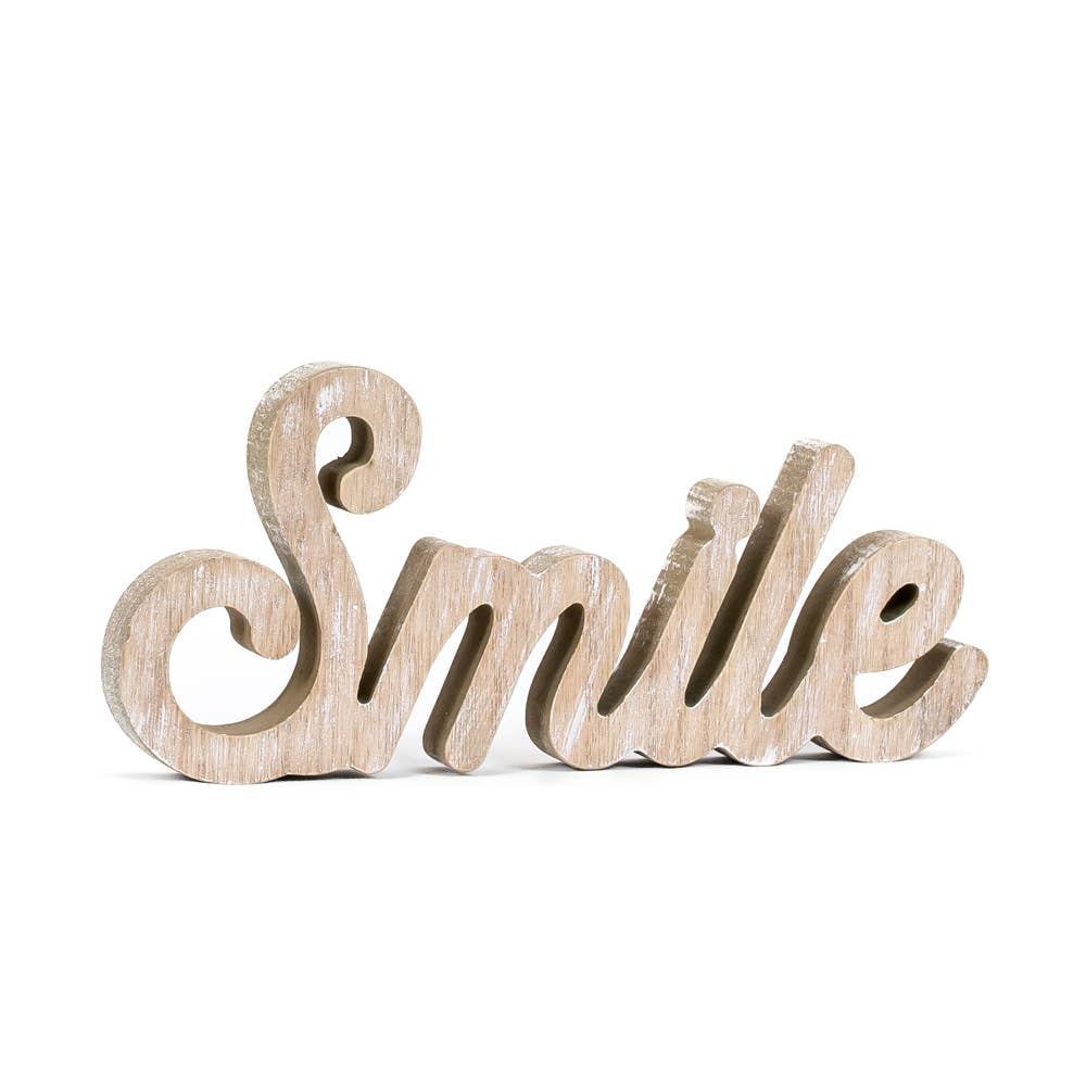 Smile Wood Cutout