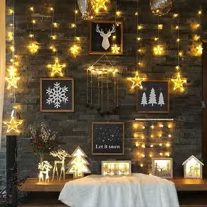 LED Fairy String Lights with 12 Stars