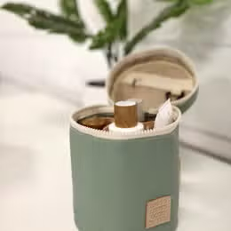 Barrel Organizer Toiletry Bag -Happy Looks Good (Matcha)