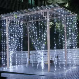 9.8ft LED Curtain String Light with Remote