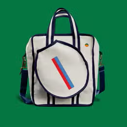 Navy Capri Stripe Pickleball Bag