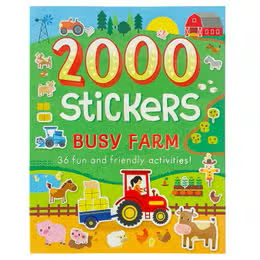 Kids 2000 Stickers Busy Farm Activity Book