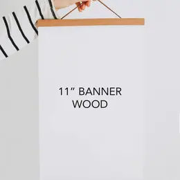 Wood Banner 11"