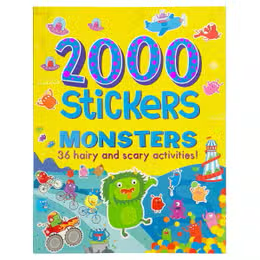 Kids 2000 Stickers Monsters Activity Book