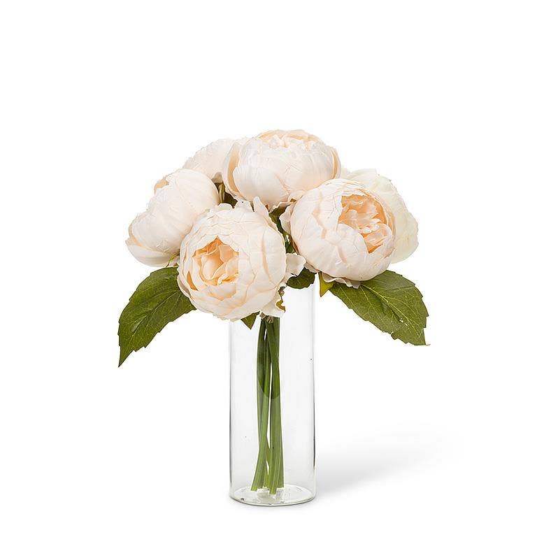 Full Peony Bouquet - 10"H