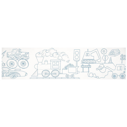 Construction & Cars Colouring Roll