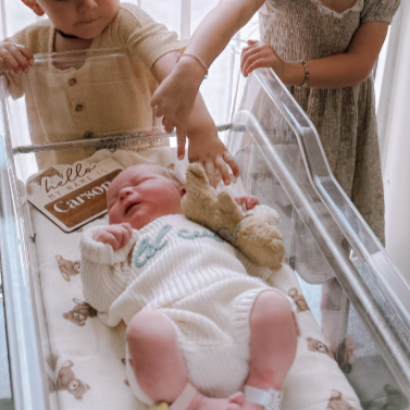 Bamboo Muslin Swaddle Baby Blanket - Teddy Bear